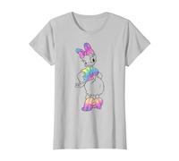 Disney Mickey And Friends Daisy Duck Tie Dye T-Shirt, Damen, Silber, XS