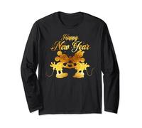Disney Mickey And Friends Happy New Year Mickey And Minnie Langarmshirt