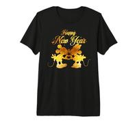 Disney Mickey And Friends Happy New Year Mickey And Minnie Premium T-Shirt