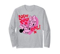 Disney Mickey And Friends Love You Pal Minnie & Daisy Heart Langarmshirt
