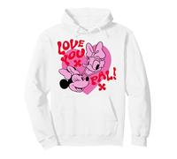 Disney Mickey And Friends Love You Pal Minnie & Daisy Heart Pullover Hoodie