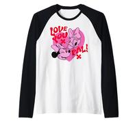Disney Mickey And Friends Love You Pal Minnie & Daisy Heart Raglan