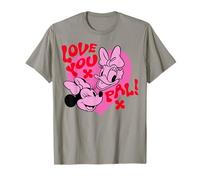 Disney Mickey And Friends Love You Pal Minnie & Daisy Heart T-Shirt