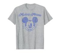 Disney Mickey And Friends Micky Maus Sternen-Stempel T-Shirt, Herren, Grau Meliert, M