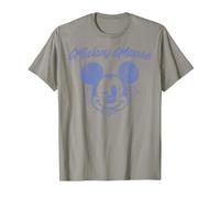 Disney Mickey And Friends Micky Maus Sternen-Stempel T-Shirt, Herren, Schiefergrau, L