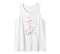 Disney Mickey And Friends Rainbow Outline Classic Pose Tank Top
