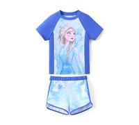 Disney Mickey and Friends Tankini-Badeanzug, 2-teilig, für Sommer, Strand, Rashguard, Badebekleidung, Blau, 4-5 Jahre