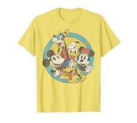 Disney Mickey And Friends Vintage Circle Group Shot T-Shirt