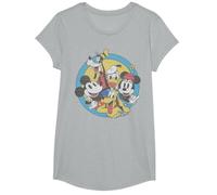 Disney Mickey And Friends Vintage Circle Group Shot T-Shirt
