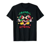 Disney Mickey and Minnie Mouse Christmas Love Merry Kissmas T-Shirt