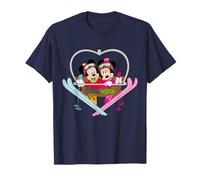 Disney Mickey and Minnie Mouse Heart Shaped Ski Lift T-Shirt T-Shirt