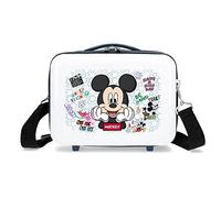 Disney Mickey Be Cool Anpassbarer Kulturbeutel mit blauem Schultergurt 29 x 21 x 15 cm, starres ABS, 9,14 l, 0,6 kg
