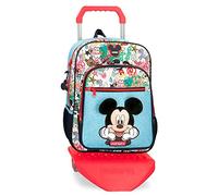 Disney Mickey Be Cool Schulrucksack mit blauem Trolley 30x38x12 cm Polyester 13.68L