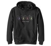 Disney Jungen Neon Faces Hoodie, Schwarz, XL