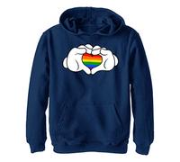 Disney Mickey Classic - Rainbow Love YTH Hoodie Oxford navy 5/6