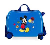 Disney Mickey Enjoy the Day Kinder-Koffer Blau 50x38x20 cms Hartschalen ABS Kombinationsschloss 34L 2,1Kgs 4 Räder Handgepäck
