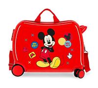 Disney Mickey Enjoy the Day Kinder-Koffer Rot 50x38x20 cms Hartschalen ABS Kombinationsschloss 34L 2,1Kgs 4 Räder Handgepäck