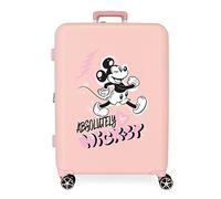 Disney Mickey Friendly Medium Koffer Nude 48x70x26 cm Starres ABS Integrierter TSA-Verschluss 88L 3,98 kg 4 Doppelrollen