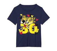 Disney Mickey & Friends 30 Year Old Birthday Boy T-Shirt, Damen Große Größen, Marineblau, 5X