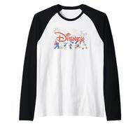 Disney Mickey & Friends Fireworks 4th of July Script Logo Raglan