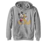 Disney Mickey & Friends - Mickey and Pluto YTH Hoodie Heather grey 5/6