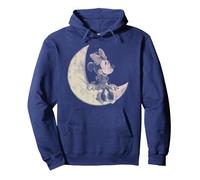 Disney Mickey & Friends Minnie On Moon Pullover Hoodie, Unisex für Erwachsene, Marineblau, L