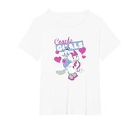Disney Mickey & Friends Valentinstag Donald & Daisy Goals T-Shirt, Damen Große Größen, Weiß, 5X