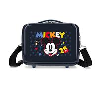 Disney Mickey Get Moving Kulturbeutel, anpassbar, mit Umhängetasche, Blau, 29 x 21 x 15 cm, ABS, 9,14 l, 0,6 kg, blau, Anpassbare Kulturtasche mit Umhängetasche