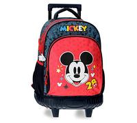 Disney Mickey Get Moving Rucksack Compact 2 Räder, mehrfarbig, 32 x 45 x 21 cm, Polyester, 28,9 l, bunt, Rucksack Compact 2 Rollen