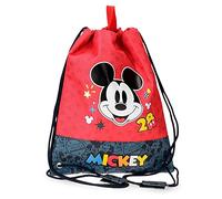 Disney Mickey Get Moving Rucksack Sack Mehrfarbig 27x34 cm Polyester, bunt, Rucksack Sack