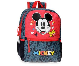 Disney Mickey Get Moving Schulrucksack Mehrfarbig 25 x 32 x 12 cm Polyester 9,6 l, bunt, Schulrucksack