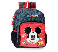 Disney Mickey Get Moving Vorschulrucksack, anpassbar, 23 x 28 x 10 cm, Polyester, 6,44 L, bunt, Vorschulrucksack, anpassbar an den Trolley