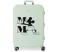 Disney Mickey Happiness Medium Koffer Grün 48x70x28 cm Starres ABS Integrierter TSA-Verschluss 79L 4,32 kg 4 Doppelrollen