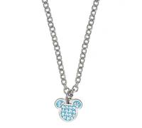 Disney Mickey Maus Halskette Edelstahl mit Zirkonia für Kinder und Mädchen, Schmuck