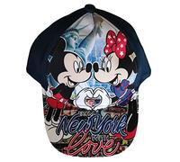Disney Mickey Maus Schirmmütze Kinder Kappe from New York with Love blau pink, Mädchen und Jungen (as3, Numeric, Numeric_54, blau)