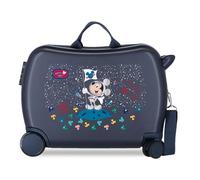 Disney Mickey Mickey on The Moon Kinderkoffer, Blau, 50 x 38 x 20 cm, starrer ABS-Kombinationsverschluss seitlich, 34 1,8 kg, 4 Räder, Handgepäck.