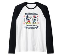 Disney Mickey & Minnie Cinco de Mayo Papel Picado Mexico Art Raglan