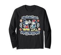 Disney Mickey & Minnie Fiesta Papel Picado Style Mexican Art Langarmshirt