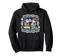 Disney Mickey & Minnie Fiesta Papel Picado Style Mexican Art Pullover Hoodie