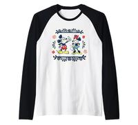 Disney Mickey & Minnie Fiesta Papel Picado Style Mexican Art Raglan