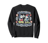 Disney Mickey & Minnie Fiesta Papel Picado Style Mexican Art Sweatshirt