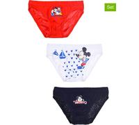 Disney Mickey Mouse 3er-Set: Slips "Mickey" in Dunkelblau - Größe 110/116 | Kinder Waesche
