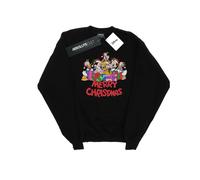 Disney - "Mickey Mouse And Friends Christmas" Sweatshirt für Damen (Schwarz) S
