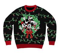 Disney Mickey Mouse and Friends Holiday Christmas Sweater Lizenzprodukt, schwarz, 3X-Groß