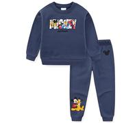 Disney Mickey Mouse and Friends Jungen Sweatshirt und Hose Set für große Kinder, Blau, 5