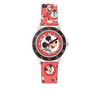 Disney Mickey Mouse Armbanduhr MK9099 mit rotem bedrucktem Armband