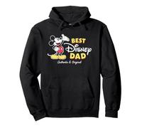 Disney Mickey Mouse Best Disney Dad Birthday Father’s Day Pullover Hoodie, Unisex für Erwachsene, Schwarz, M