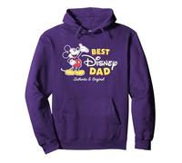 Disney Mickey Mouse Best Disney Dad Birthday Father’s Day Pullover Hoodie, Unisex für Erwachsene, Violett, S