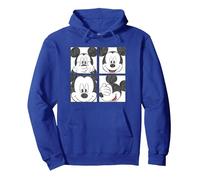 Disney Mickey Mouse Box Faces Pullover Hoodie, Unisex für Erwachsene, Königsblau, M
