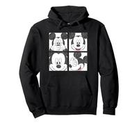 Disney Mickey Mouse Box Faces Pullover Hoodie, Unisex für Erwachsene, Schwarz, S